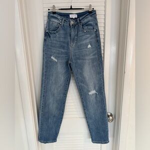 Risen Distressed Denim Jeans size 5/27